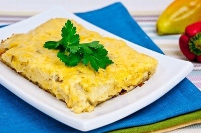 Картофель, запеченный со сливками и сыром
