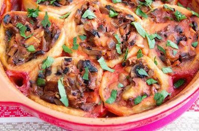 Картофельные рулеты с грибами