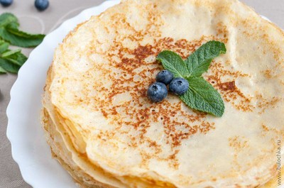 Масленичные блины без яиц